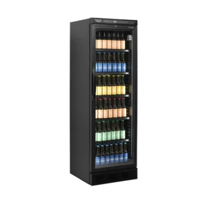 Jääkaappi lasiovella Tefcold CEV425-BLACK
