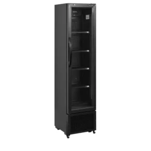 Jääkaappi lasiovella Tefcold FS176H-BLACK