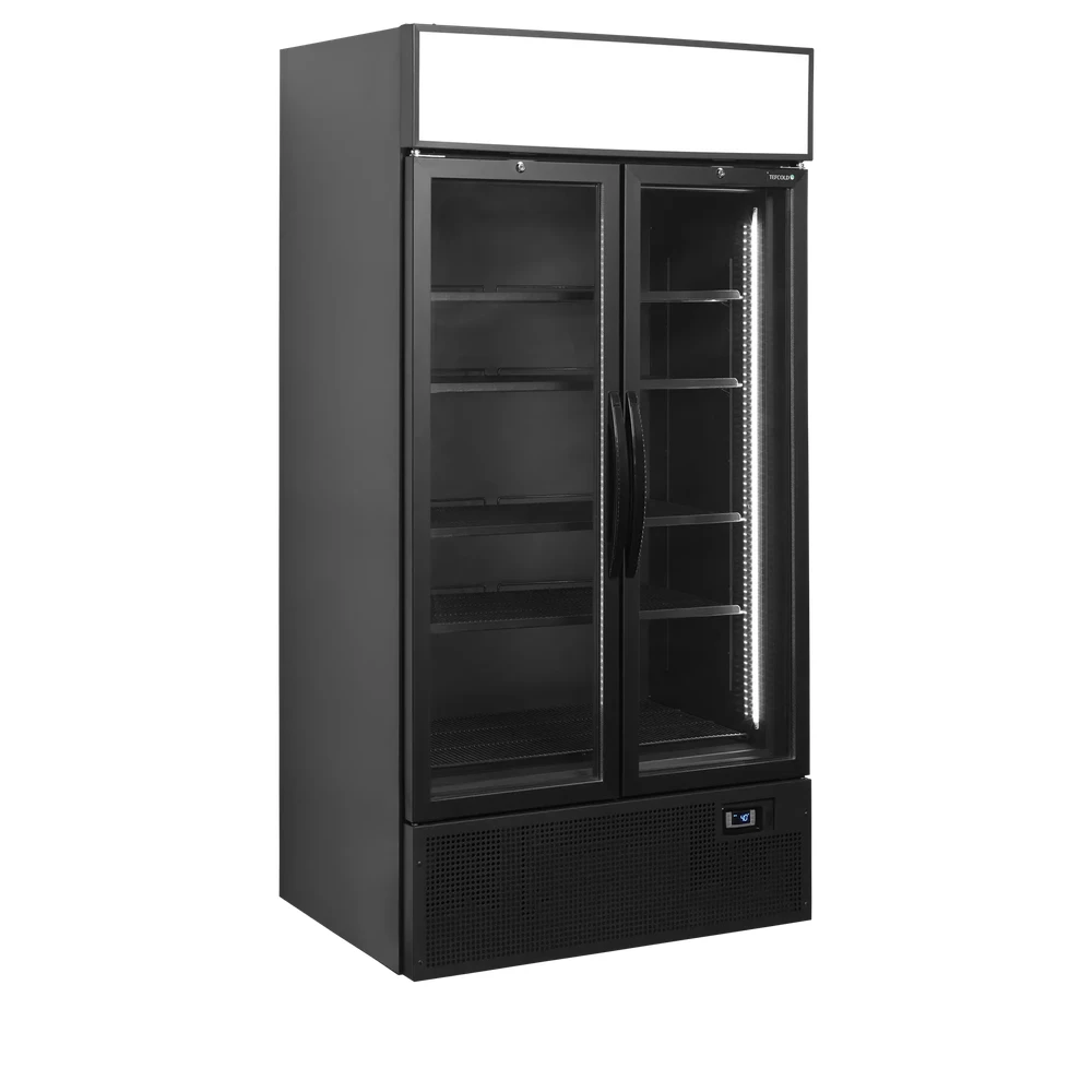 Jääkaappi lasiovella Tefcold FSC1000H-BLACK - Image 3