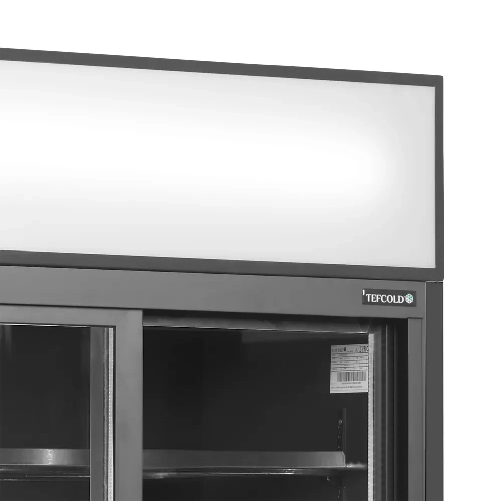 Jääkaappi lasiovella Tefcold FSC891S-BLACK - Image 3