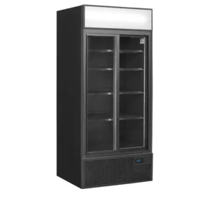 Jääkaappi lasiovella Tefcold FSC891S-BLACK