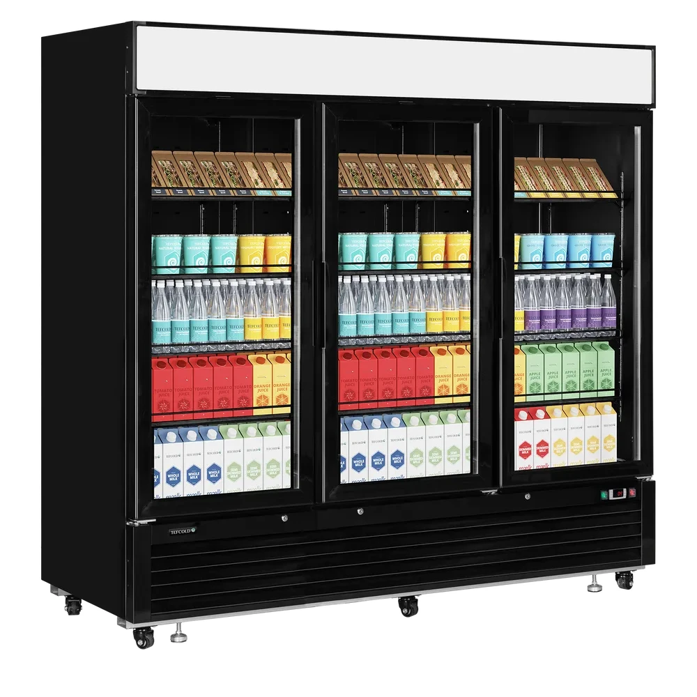 Jääkaappi lasiovella Tefcold LGC7500B