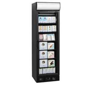 Pakastekaappi lasiovella Tefcold UFSC371GCP-BLACK