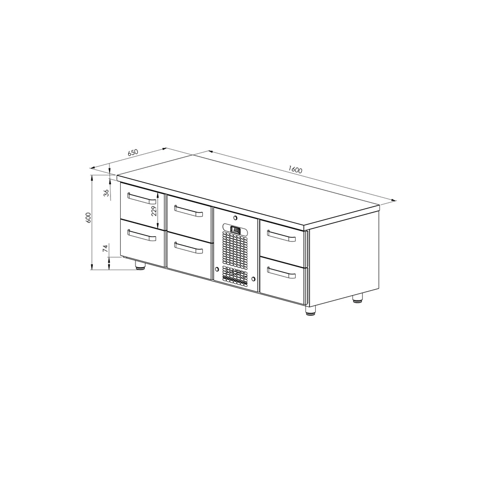 Grillikylmävetolaatikosto VLG 1606 - Image 2