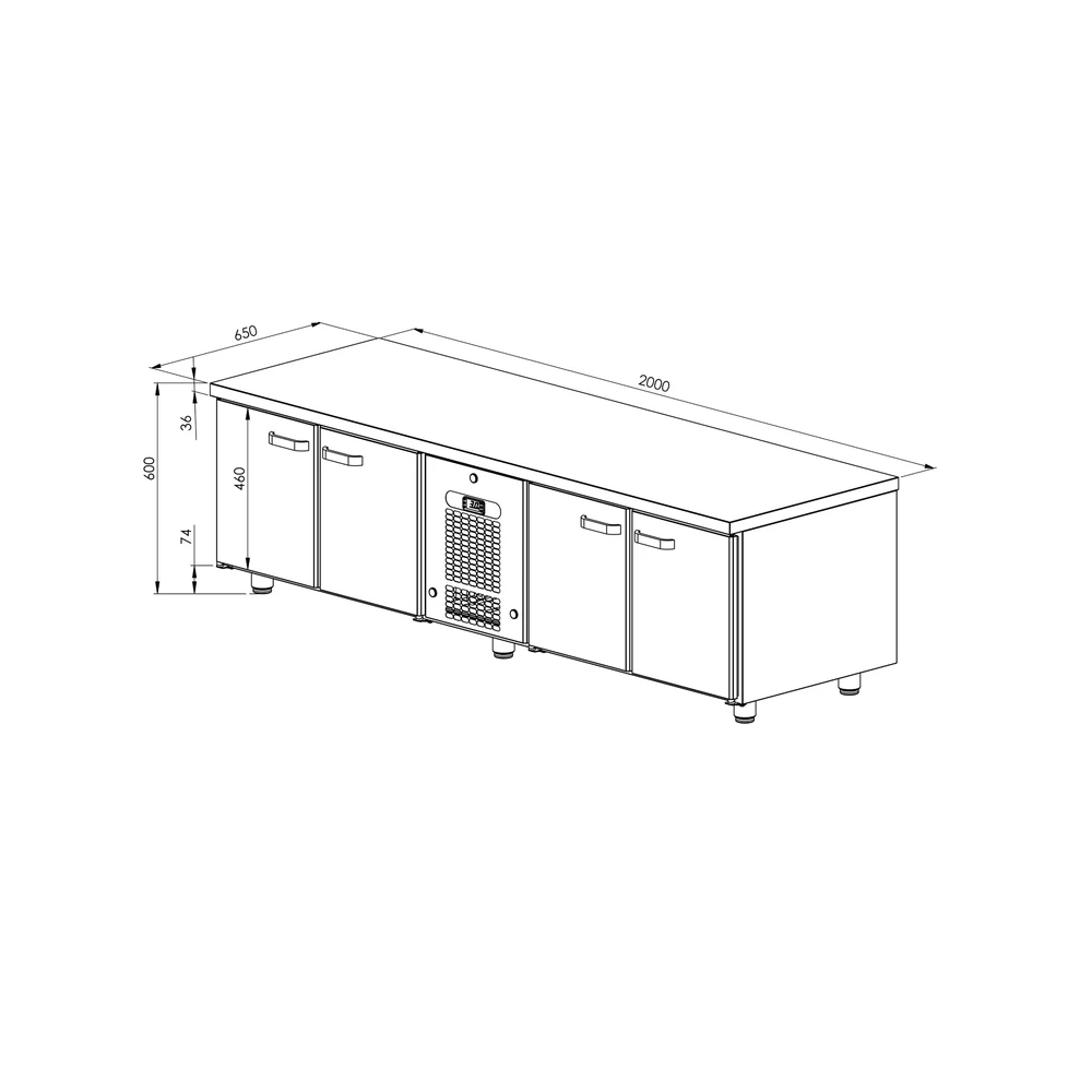 Grillikylmävetolaatikosto VLG 2040 - Image 2