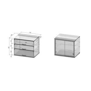Neutraali vitriini Vivian NLSQ 700/2