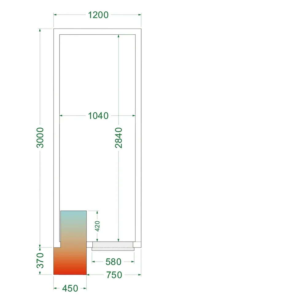 Kylmähuone Tefcold CRPF1230-120x300cm - Image 3