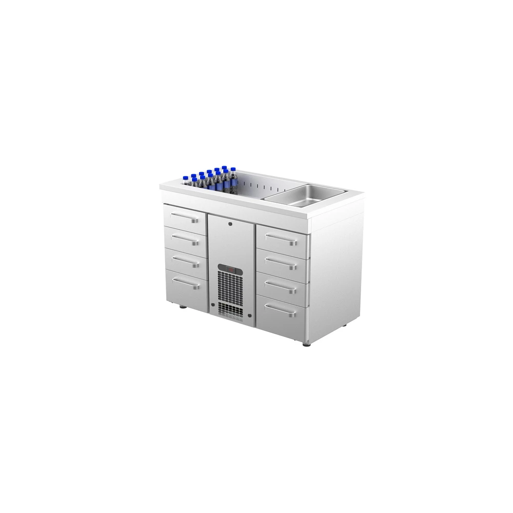 Kylmävetolaatikosto altaalla PAB 1208