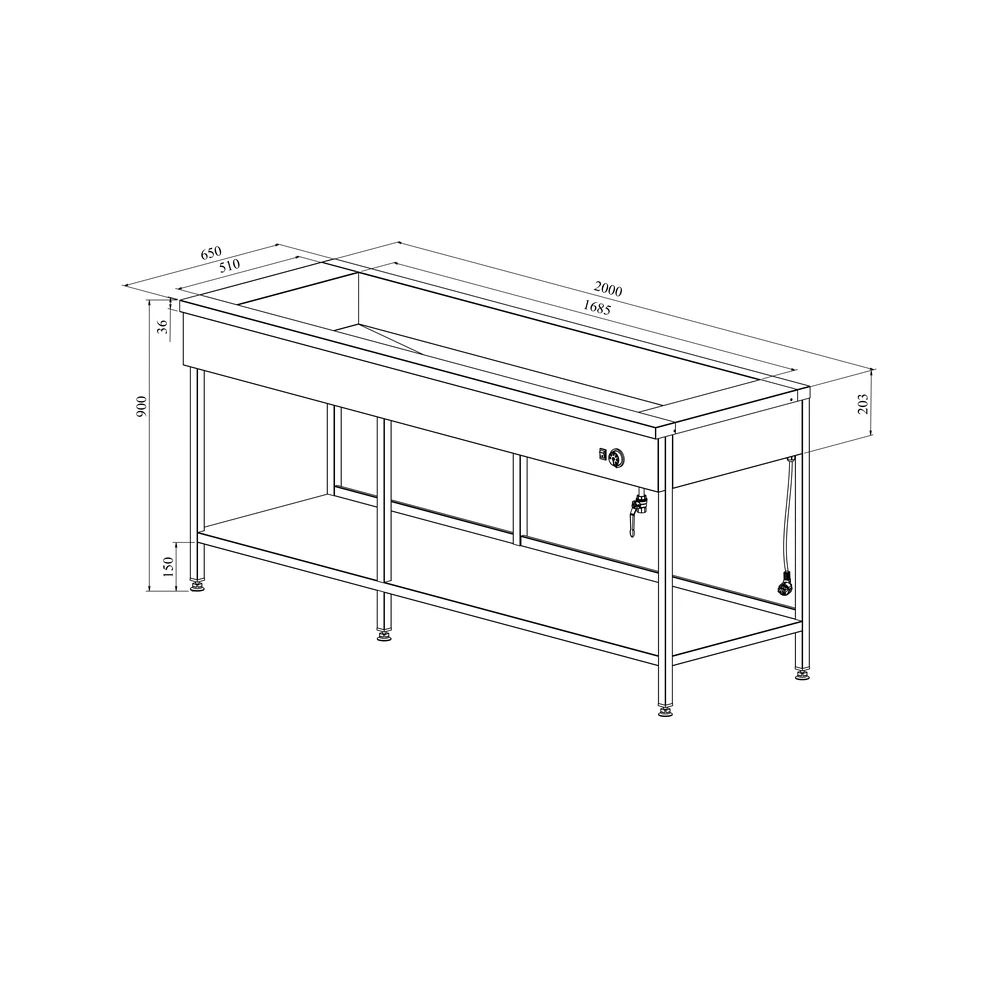 Lämpöhaude avojalustalla LHJ 2000 - Image 2