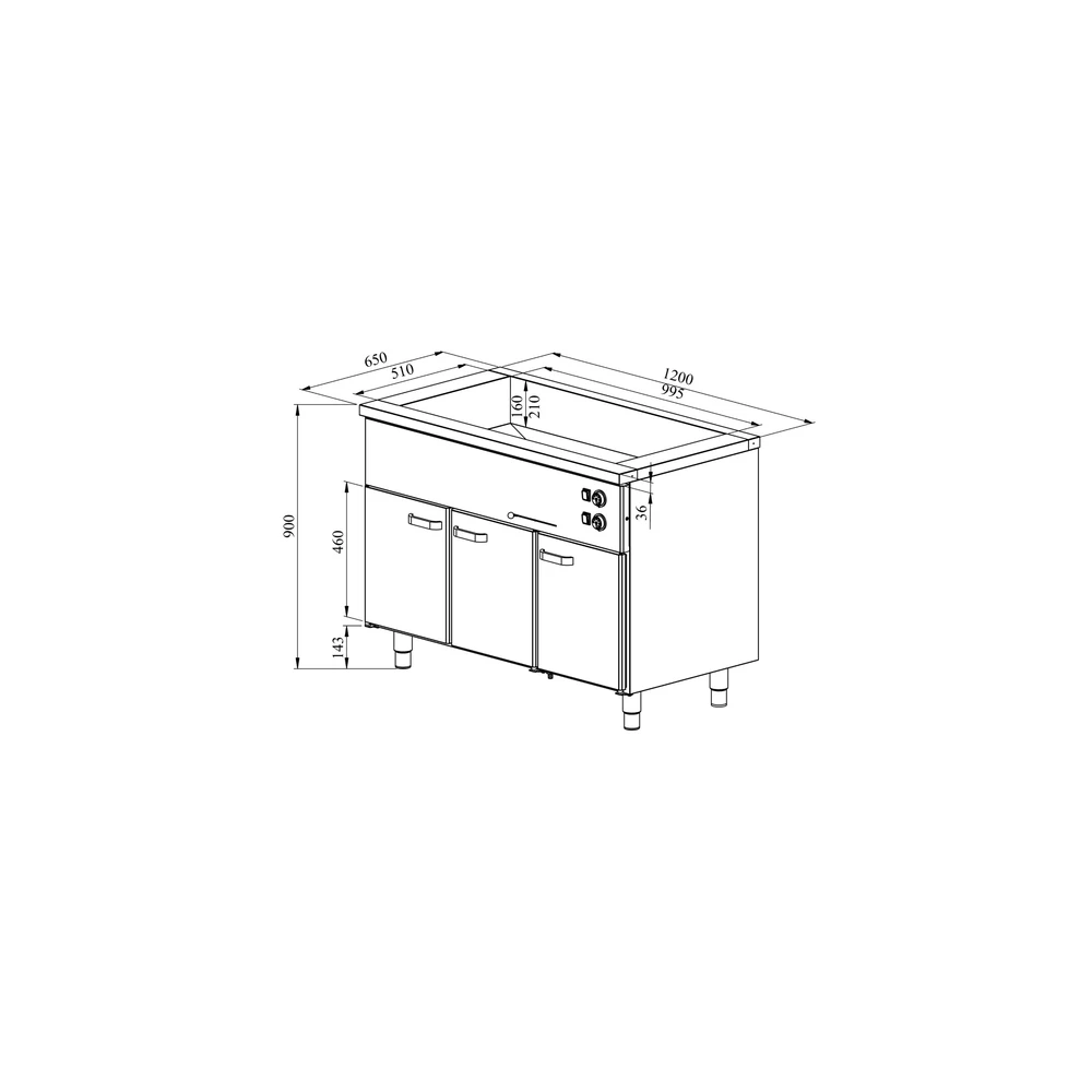 Lämpöhaude lämpökaapilla KLH 1230 - Image 2