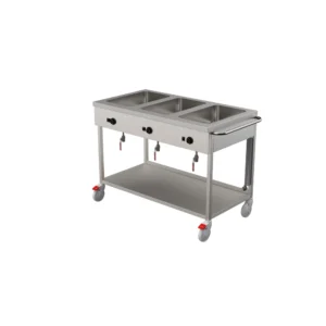 Lämpöhaudevaunu LHJR 3×1/1GN 1200