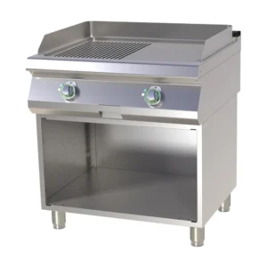 Yhdistelmäpaistotaso kromi RM Gastro FTHRC 780 E jalustalla