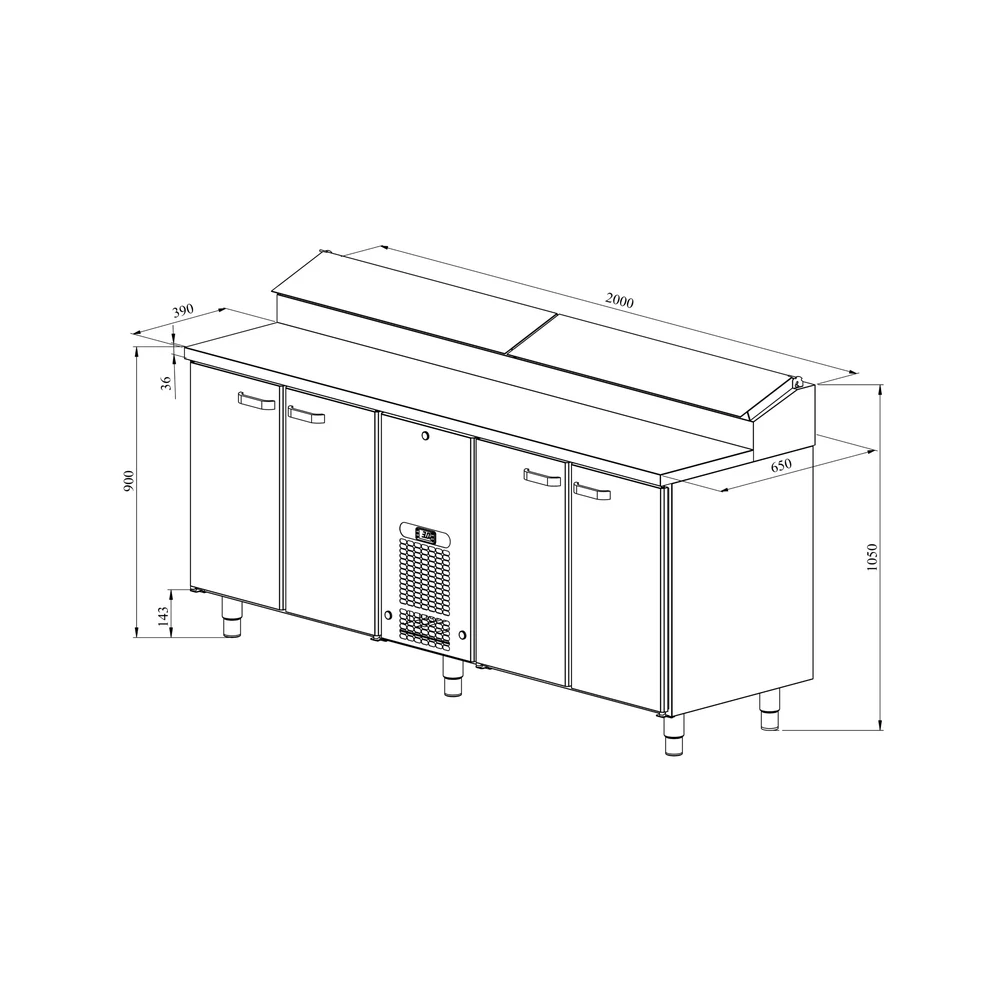Pizzapöydät KLE 2040 - Image 2