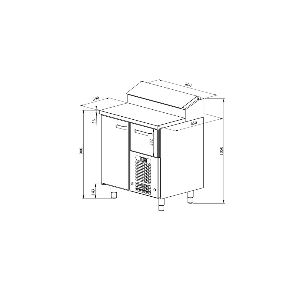 Pizzapöydät KLE 811 - Image 2
